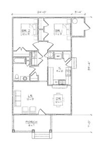 Hinsdale 2 Bedroom Floor Plan